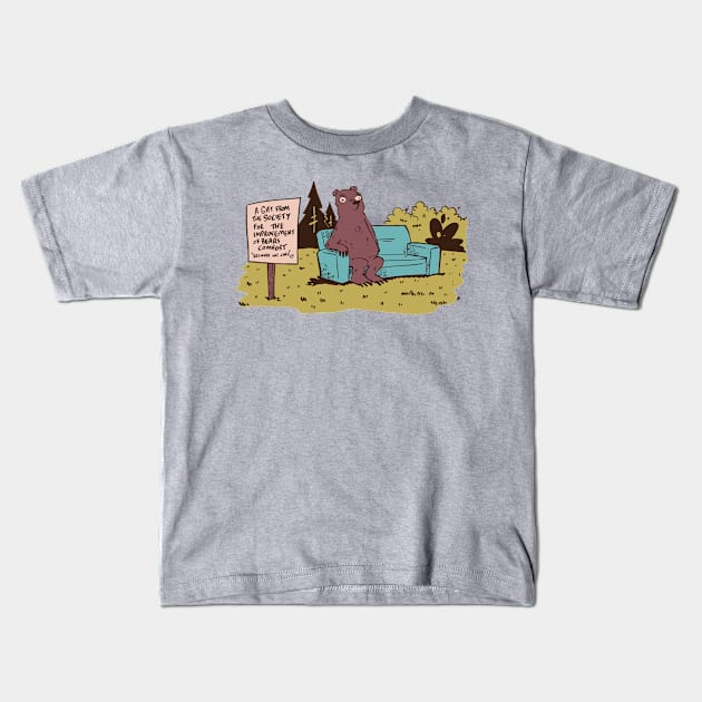 Comfortable Bears Kids T-Shirt by neilkohney